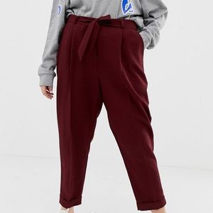 Asos maroon trouser